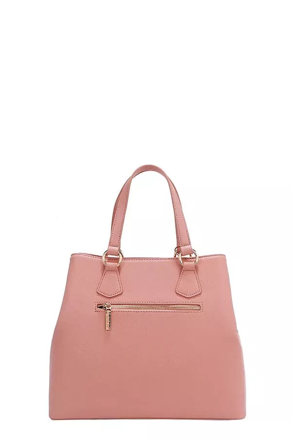 Bolso Nicole Lee USA con patrón de monograma y decoración de pedrería Imagen secundaria del producto