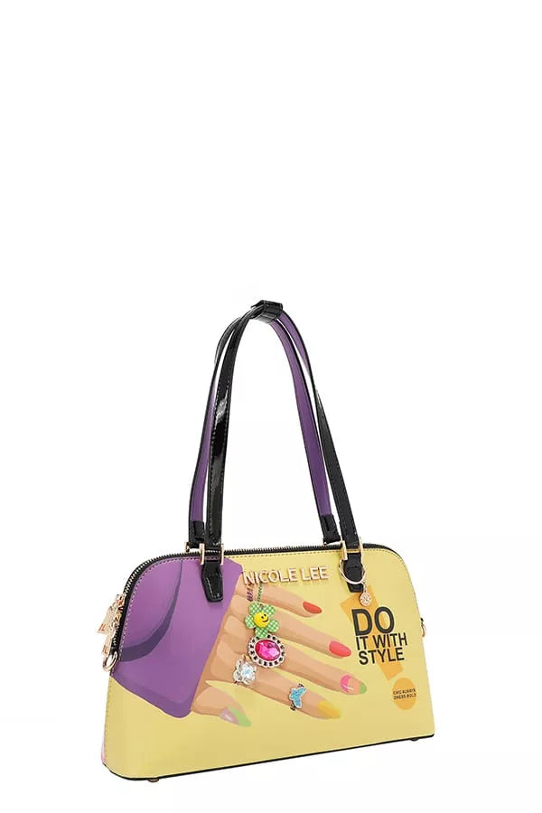 Bolso de hombro con cúpula y esmalte de uñas Nicole Lee USA Imagen secundaria del producto