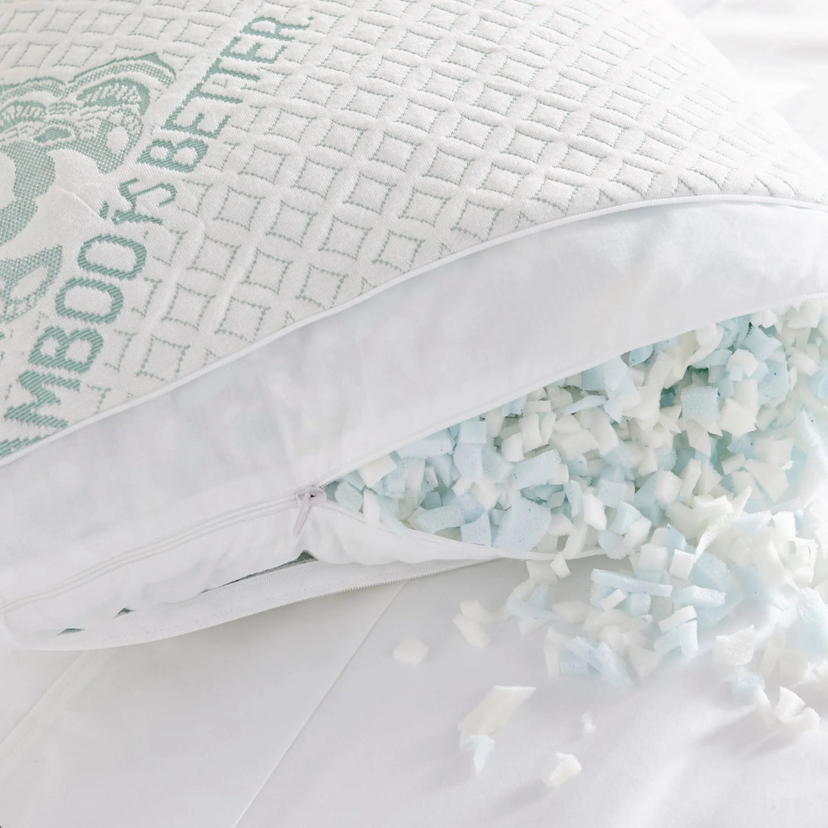 Almohada refrescante ajustable de bambú | Almohadas para cama