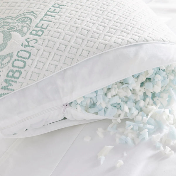 Almohada refrescante ajustable de bambú | Almohadas para cama