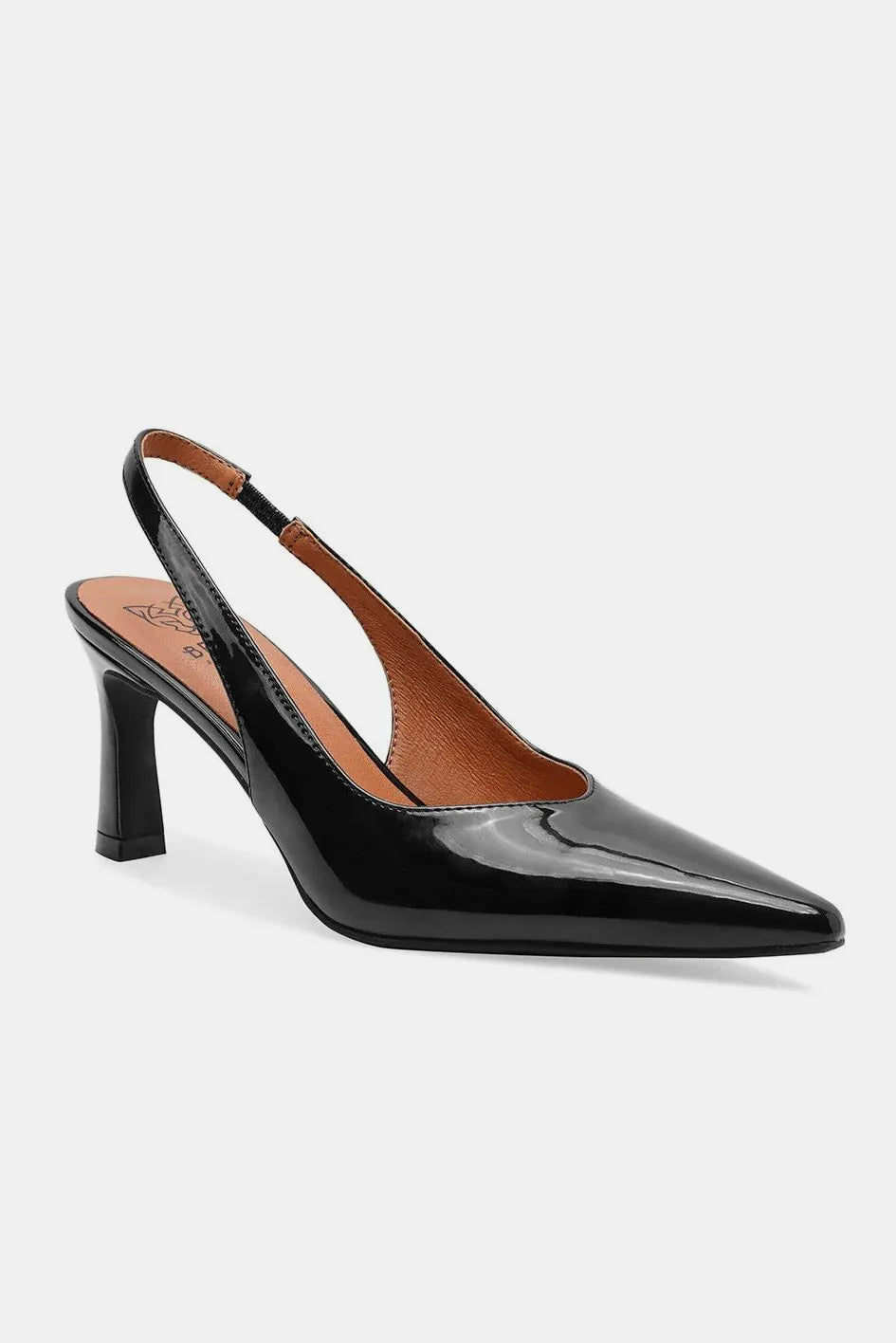 Zapatos de tacón destalonados en piel sintética con punta fina Beast Fashion Imagen secundaria del producto