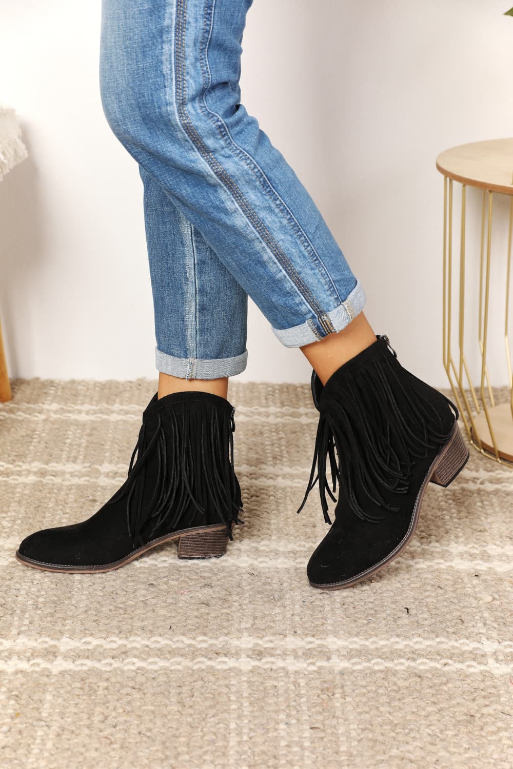 Botines Cowboy Western de Ante con Flecos para Mujer Legend Imagen secundaria del producto