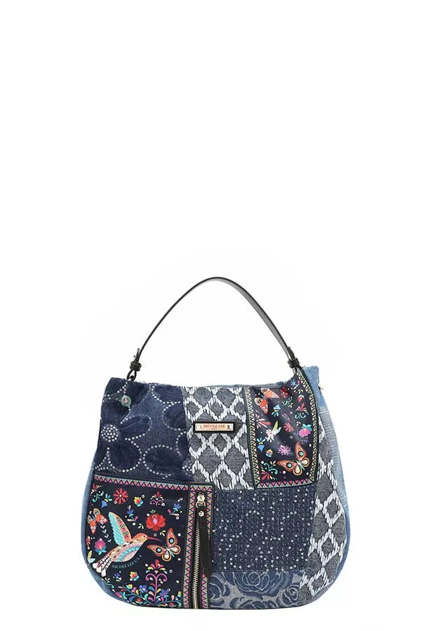 Nicole Lee USA Bosque De Amor Bolso Hobo de Mezclilla Imagen secundaria del producto